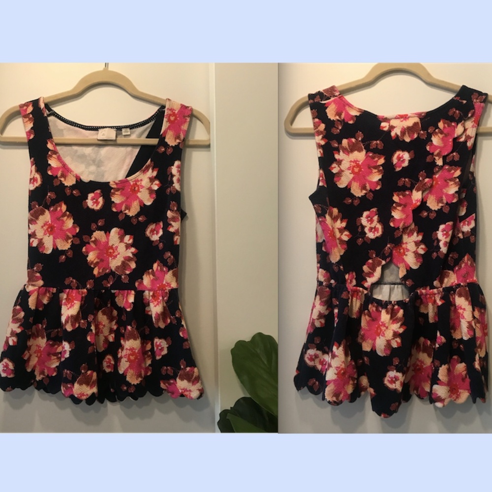 Anthropologie Floral Top
